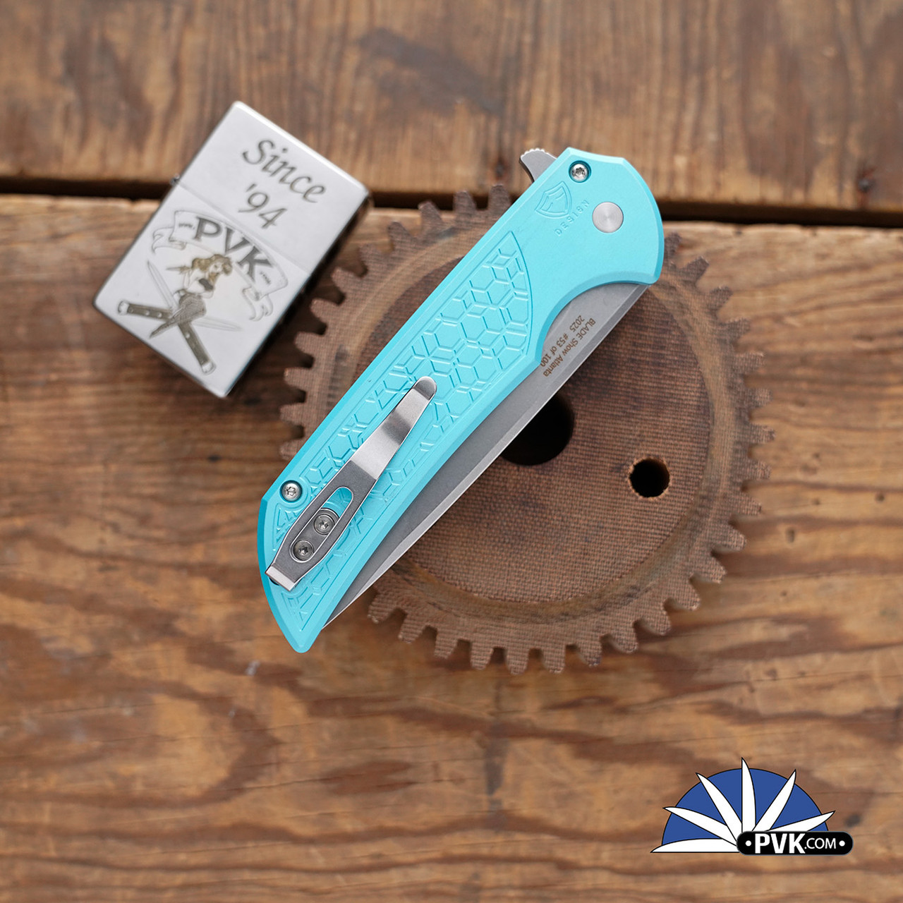 Protech Blade Show 2025 Mordax Plunge Lock Flipper, Stonewashed