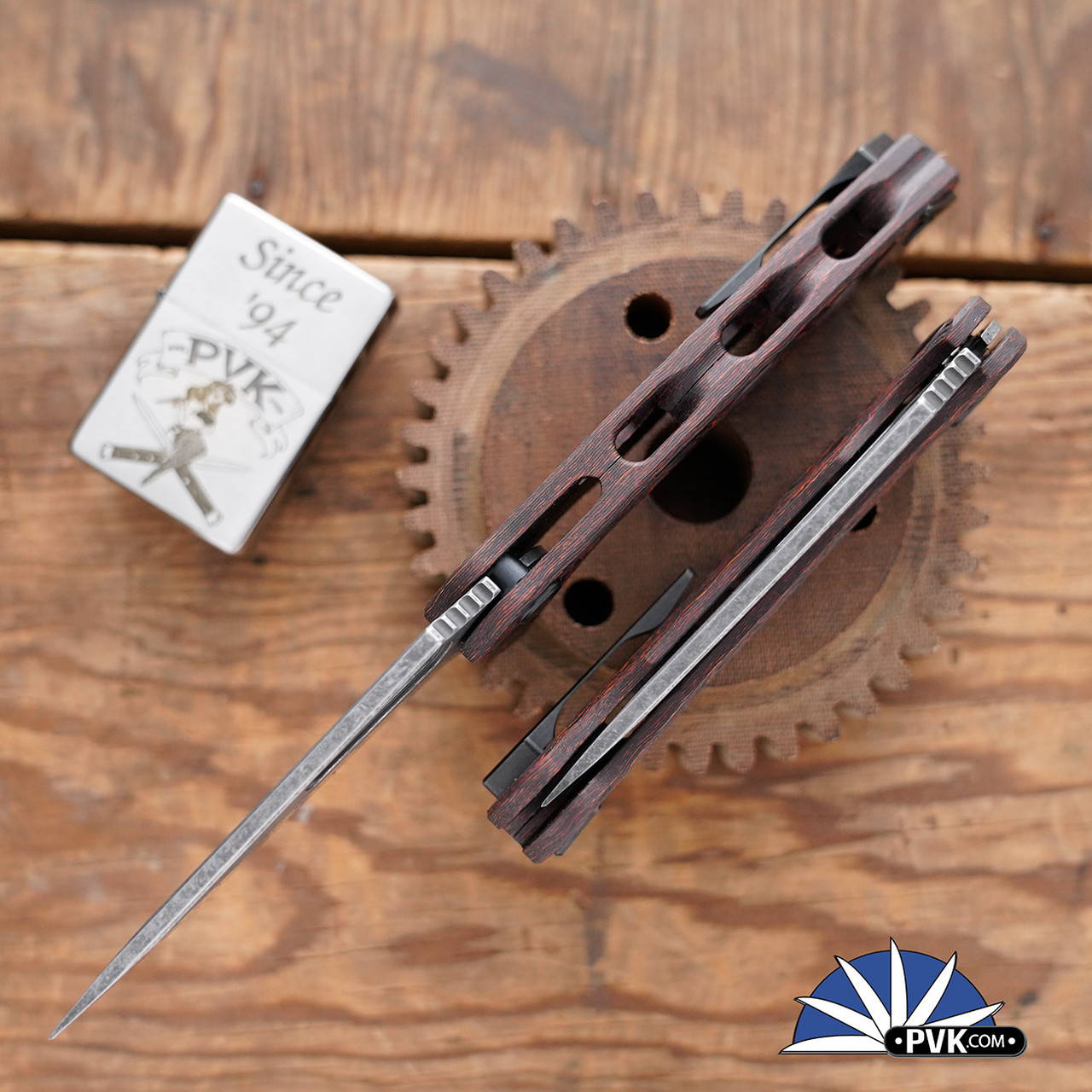 Dead Reckon Knives RB-3544-61 Ridgeback Vertebrae, Dark Stonewash