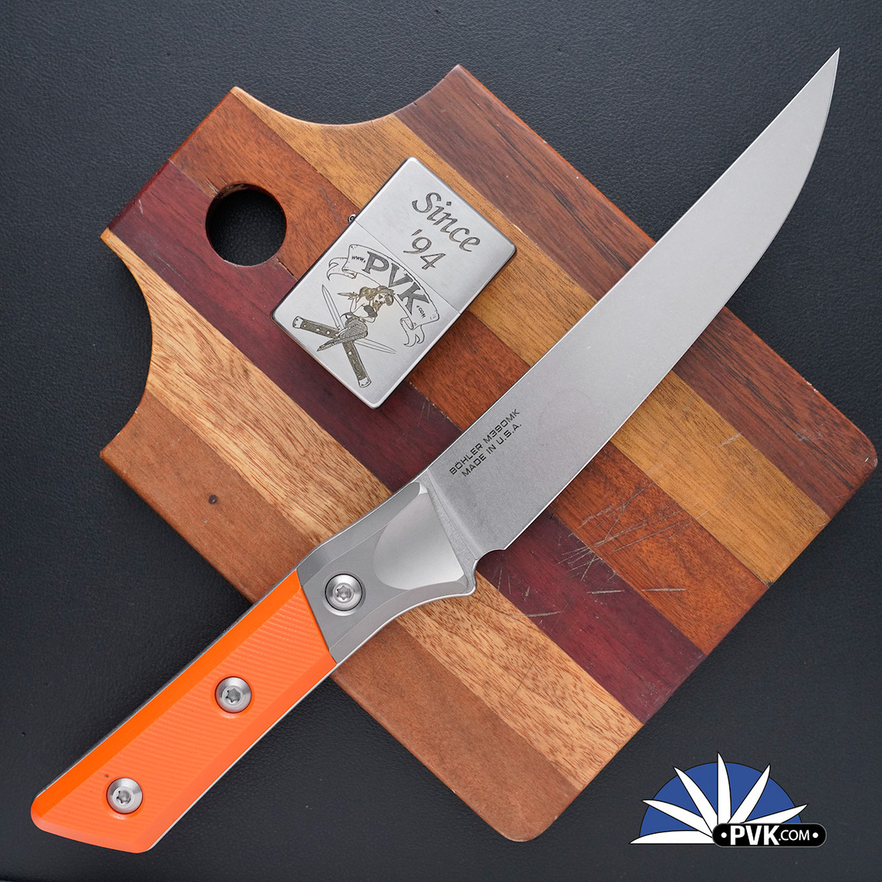 Microtech Kitchen Boning Knife 3100B-10EM Stonewashed Blade, Titanium ...