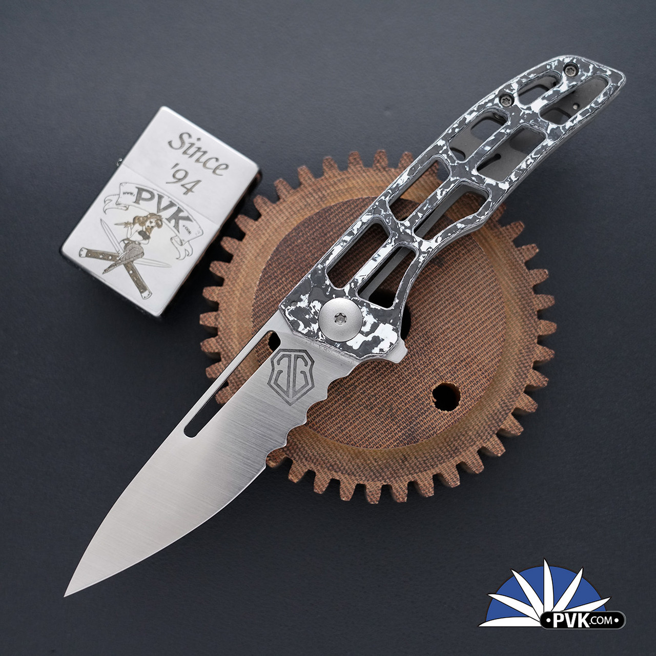 John Gray Slitter V2, Partial Serrated Magnacut Blade, White