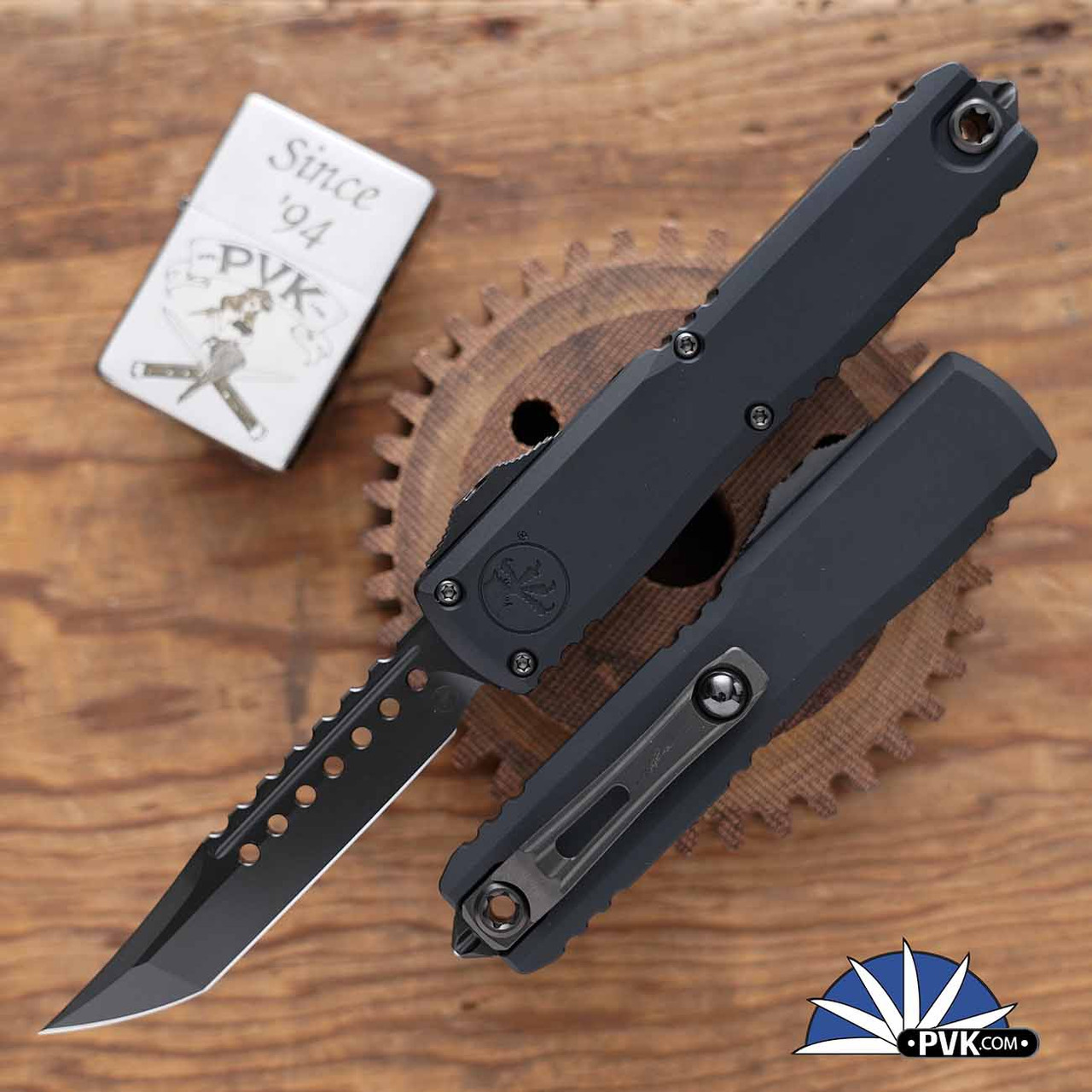 Microtech Ultratech ZBP Gen 3 1119-1DLCTSH DLC Hellhound Blade