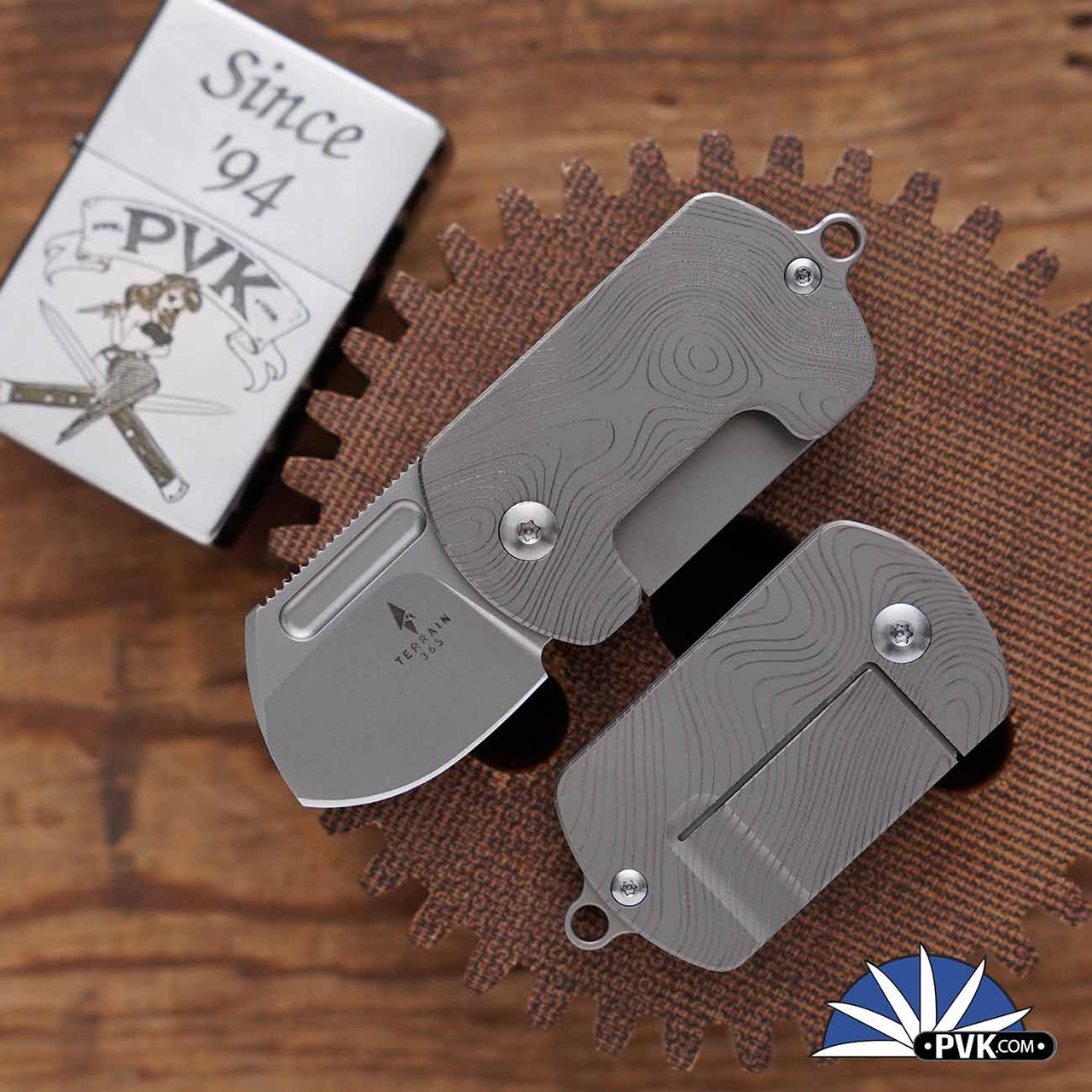 Terrain 365 DTK-Topo Dogtag Terravantium Blade Titanium Topo