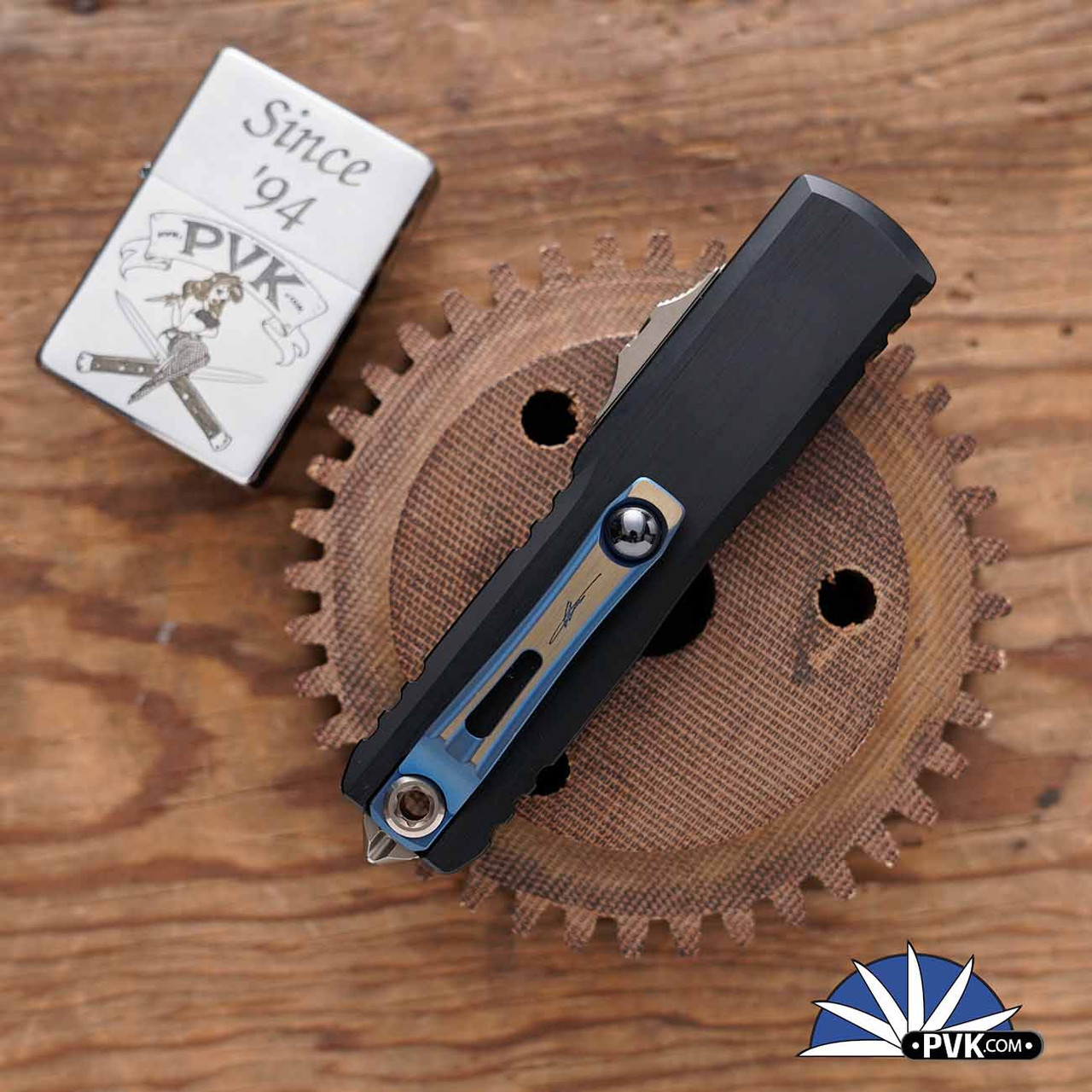 Microtech/Marfione Select UTX-85 Gen 3 1232-16MS2 D/E Blued Baker