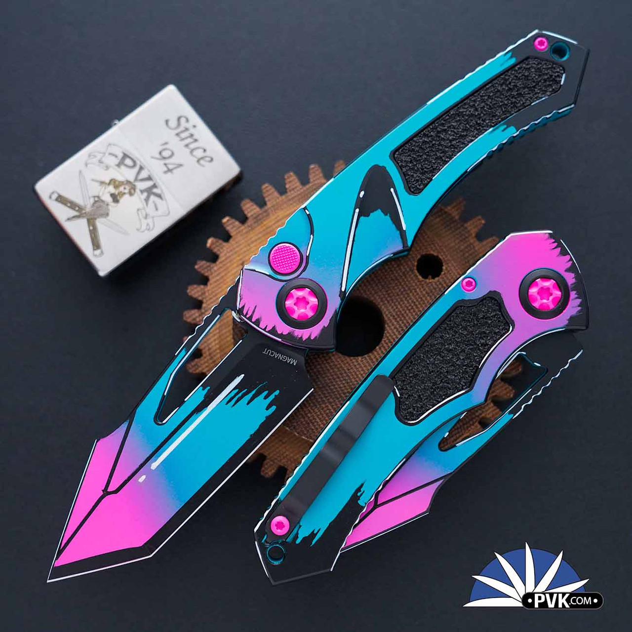 Heretic Knives Pariah Manual TE, Cel Shade Miami Vice - PVK