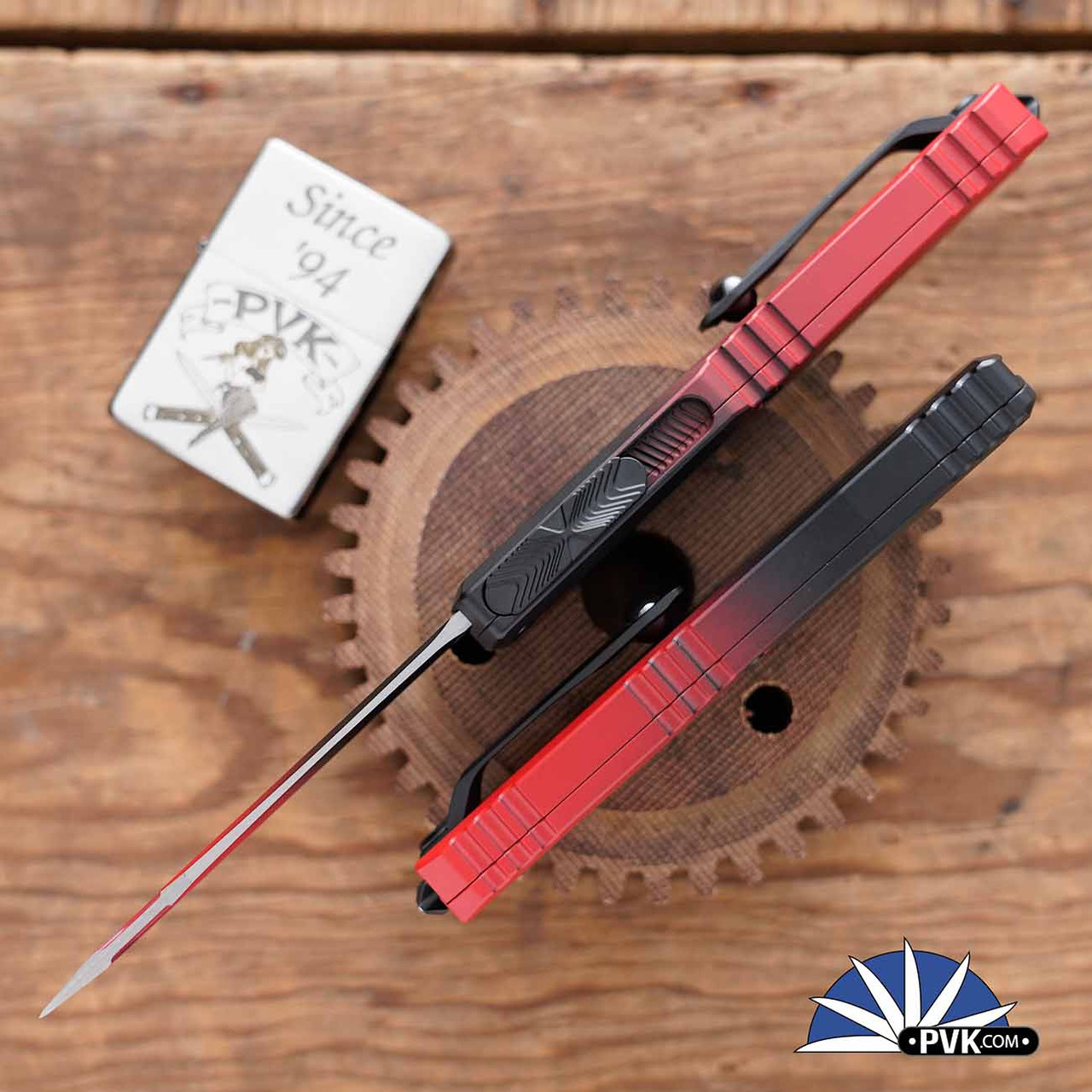 Microtech Ultratech ZBP Gen 3 1123-1FBKRD Faded Black/ Red Tanto