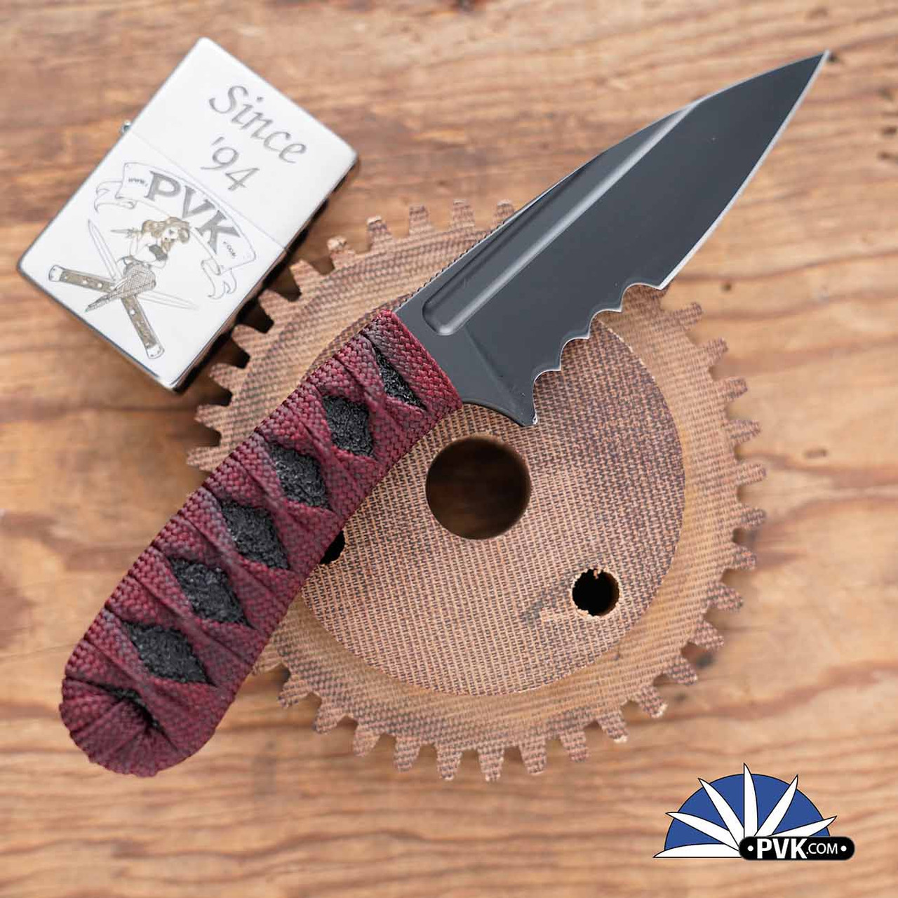 Bastinelli Creations Custom SIN Fixed Blade Partial Serrated N690