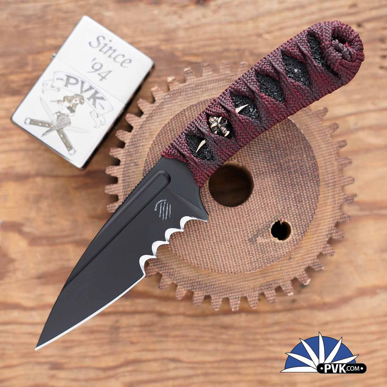 Bastinelli Creations Custom SIN Fixed Blade Partial Serrated