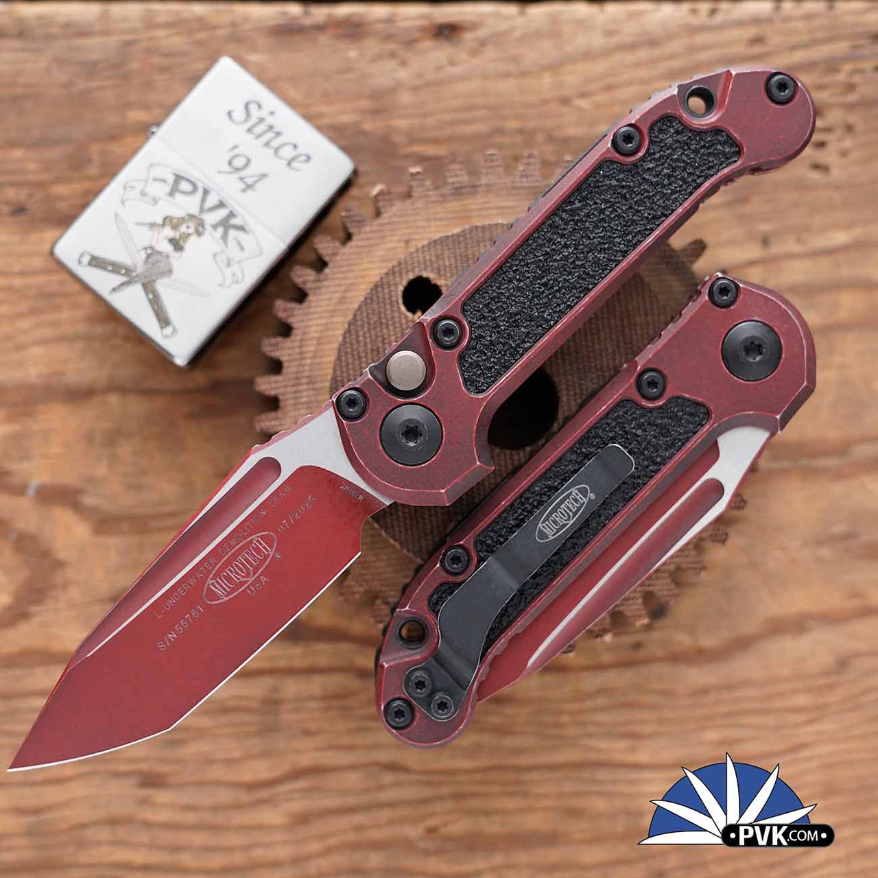 ☆Eタロ☆LURWA G3 Microtech LUDT Gen 3 1136-1WCM Weathered Crimson Tanto Blade