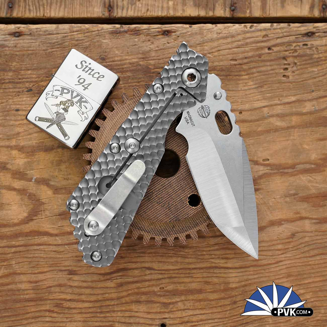 Strider Knives XL, Magnacut Blade, Double Gunner Grip Handles - PVK