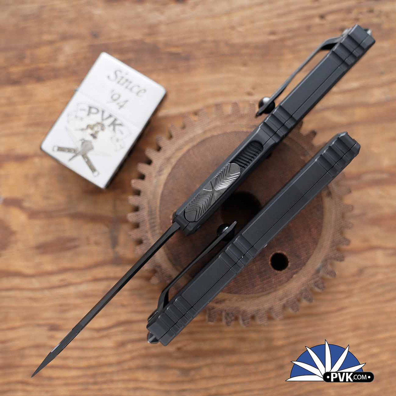 Microtech Ultratech ZBP Gen 3 1123-3DLCTSH Tanto DLC Blade, Black