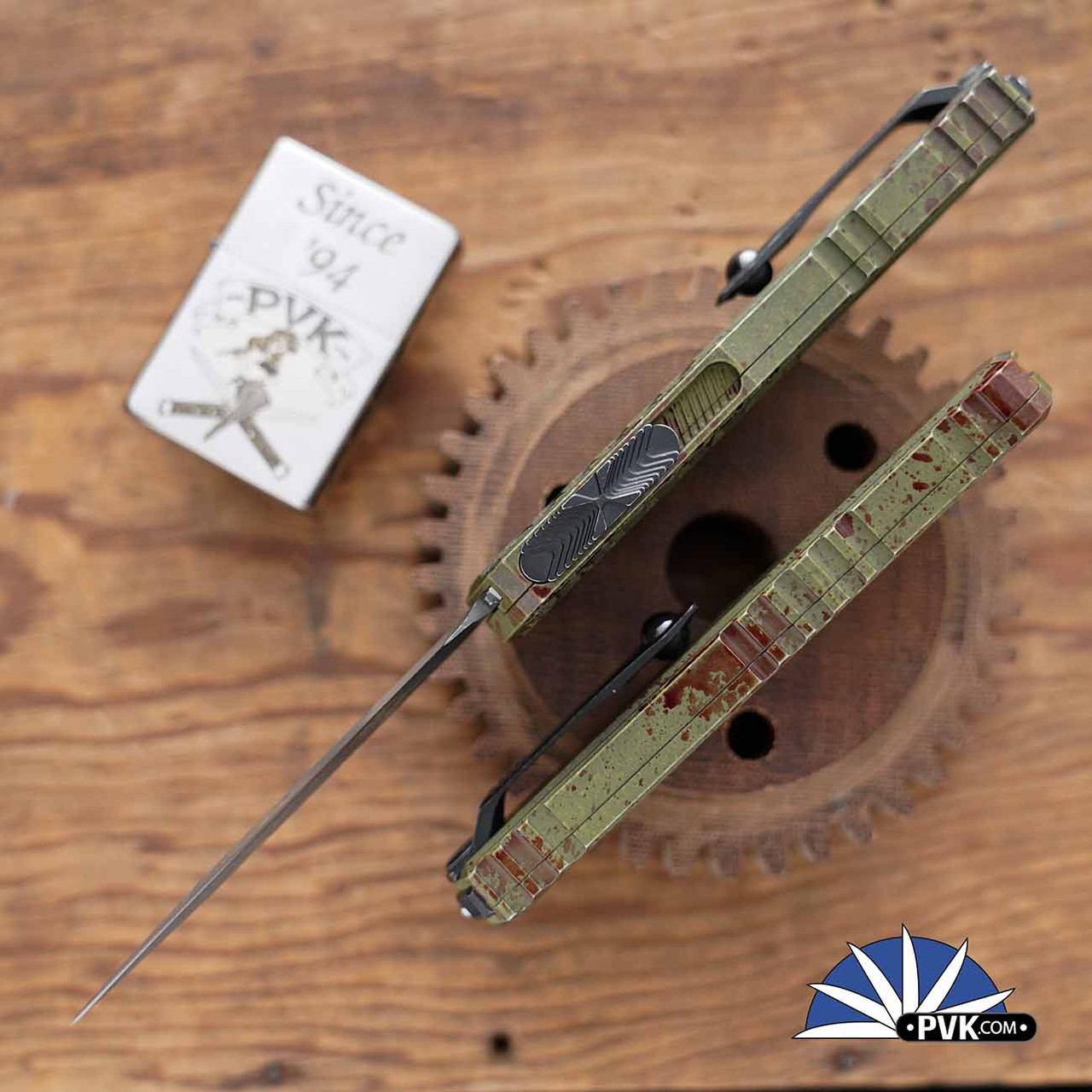 Microtech Cypher Gen 2 1242-1OBS Double Edge Blade, Outbreak Microtech Cypher Gen 2 1242-1OBS Double Edge Blade, Outbreak
