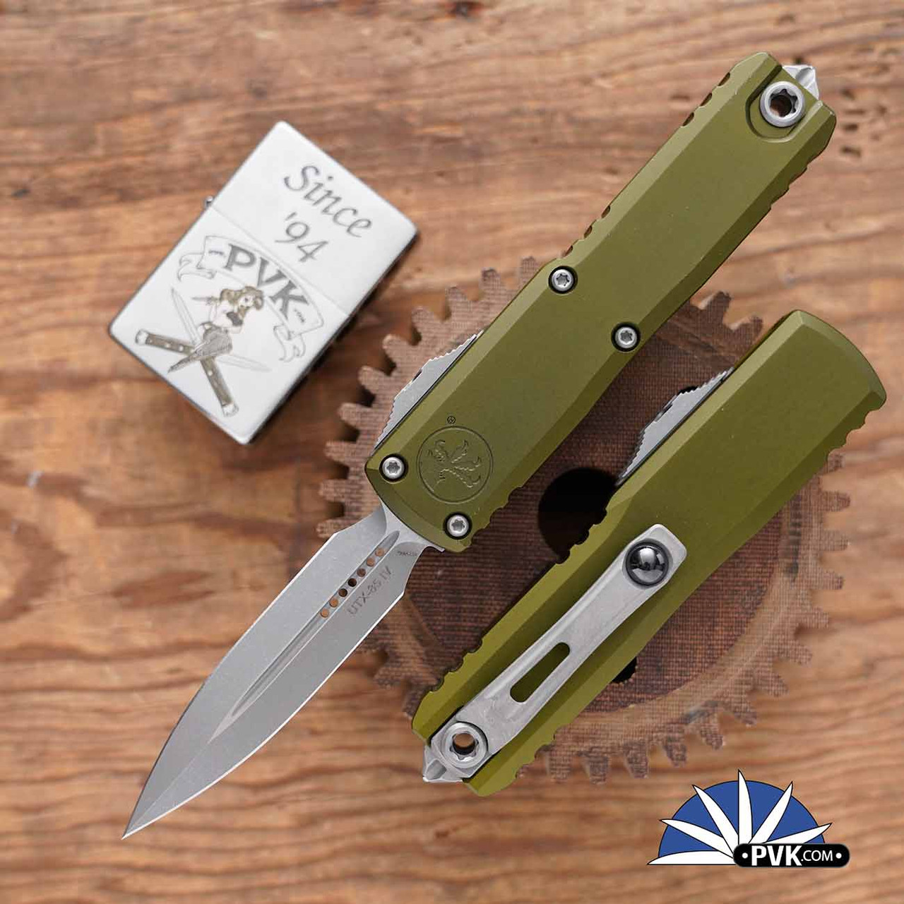 Microtech UTX-85 Gen 4 D/E 12324-10APOD Apocalyptic Double Edge