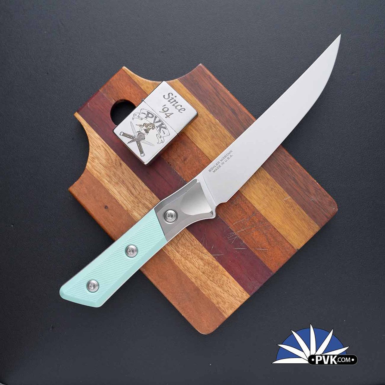 Microtech Kitchen Boning Knife 3100B-10CA Stonewashed Blade, Titanium ...