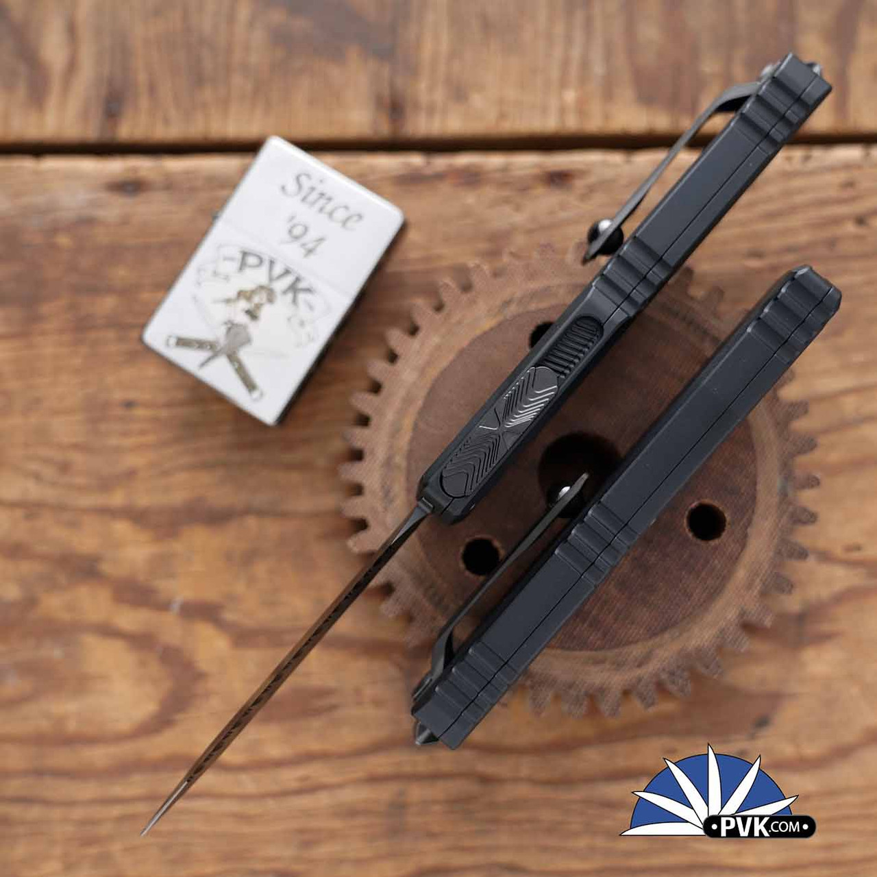 Microtech Ultratech ZBP Gen 3 1122-3DLCTSH DLC Black Double Edge