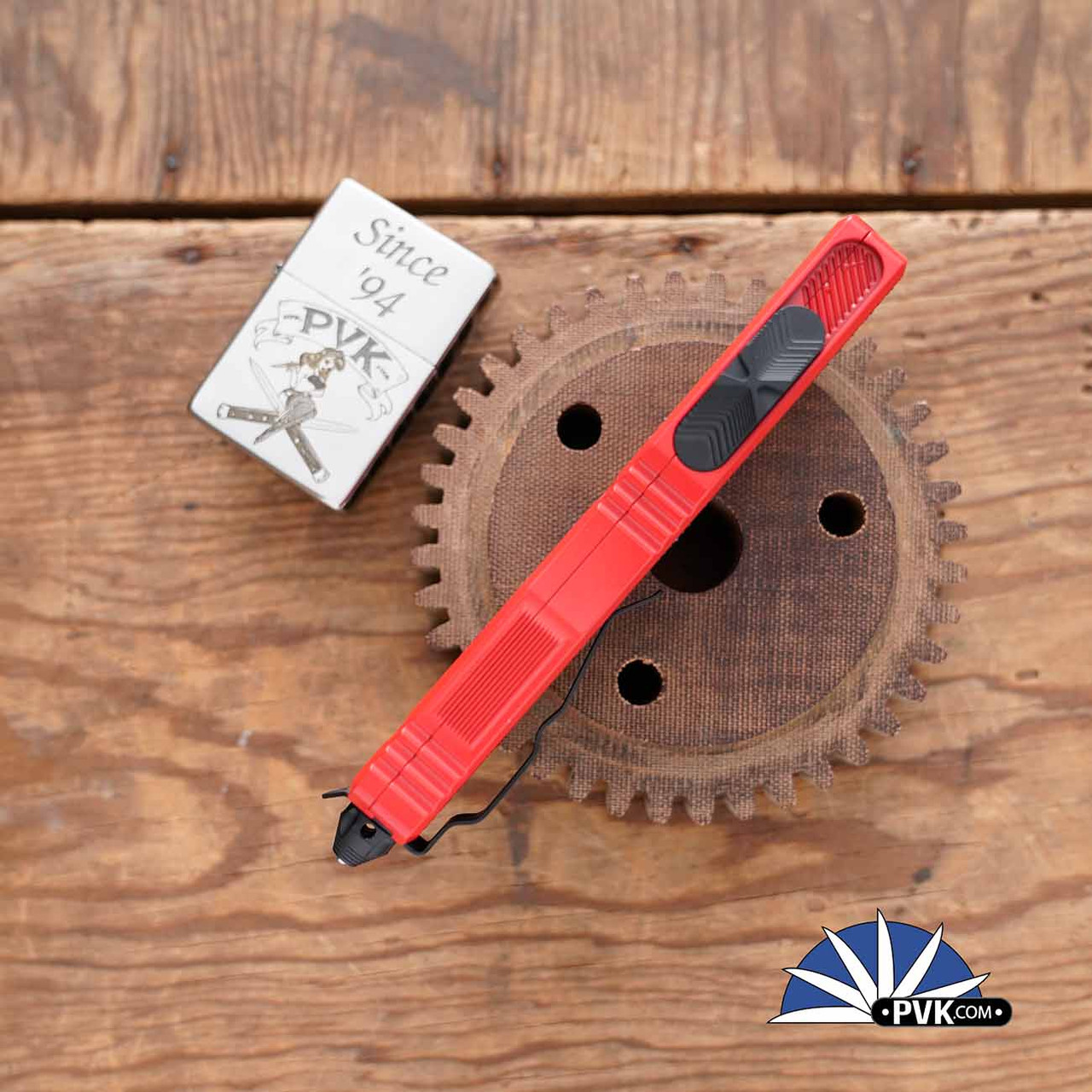 Microtech Scarab 2 Gen 3 1280-1RD-C5Z4 Cerakote Red Double Edge