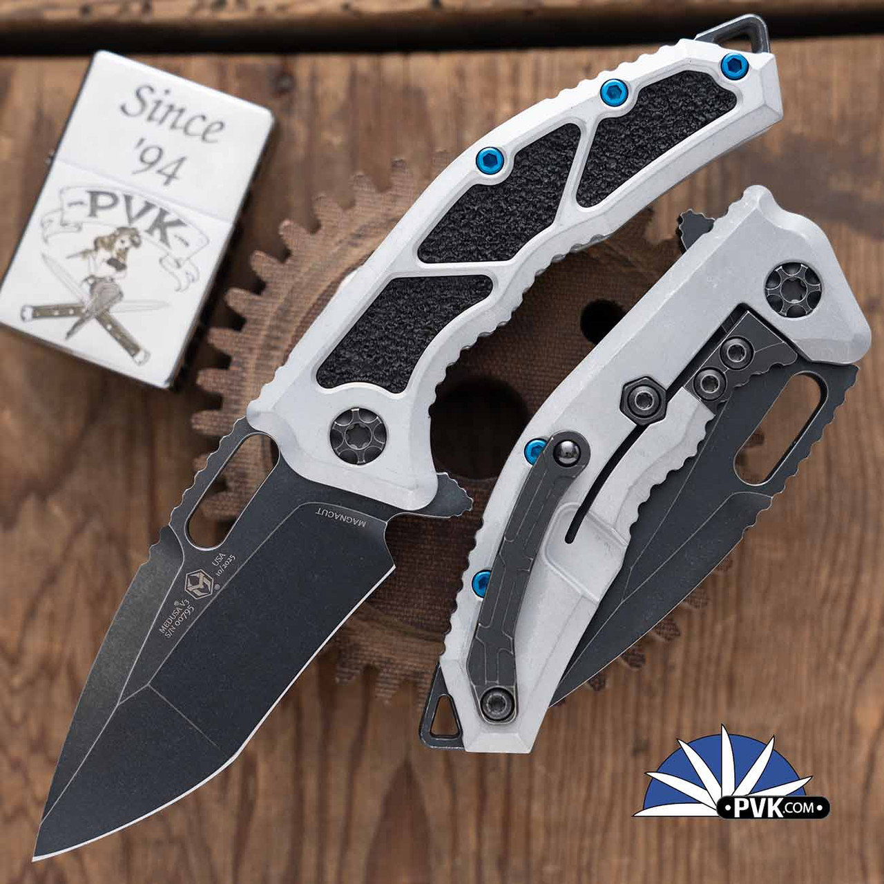 Heretic Knives Manual Medusa Battle Black CPM-Magnacut Recurve