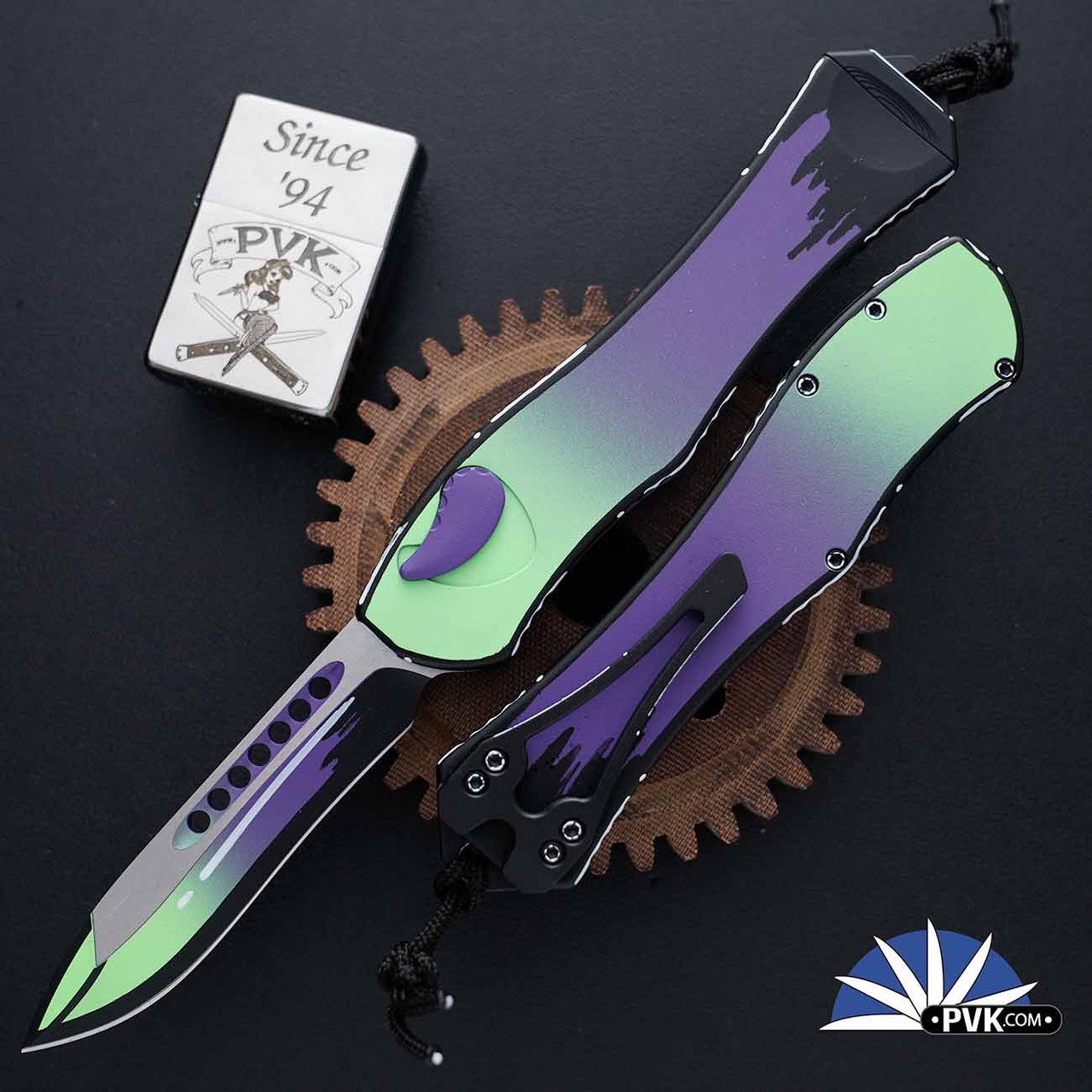 Heretic Knives Hydra H408-CS-HN Recurve Blade, Cel Shade