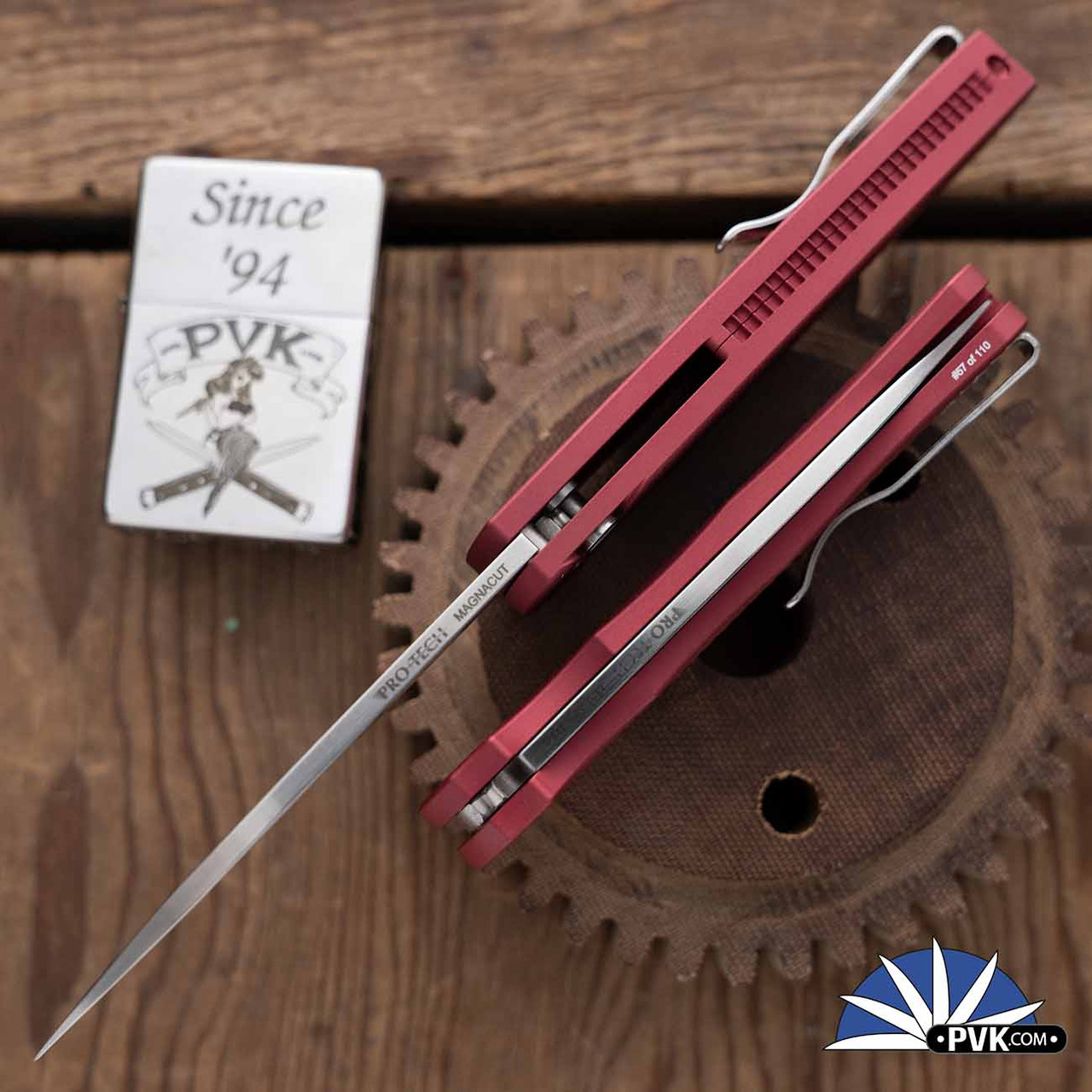 Protech Malibu CCKSF25.Malibu.1, Satin Magnacut Wharncliffe Blade