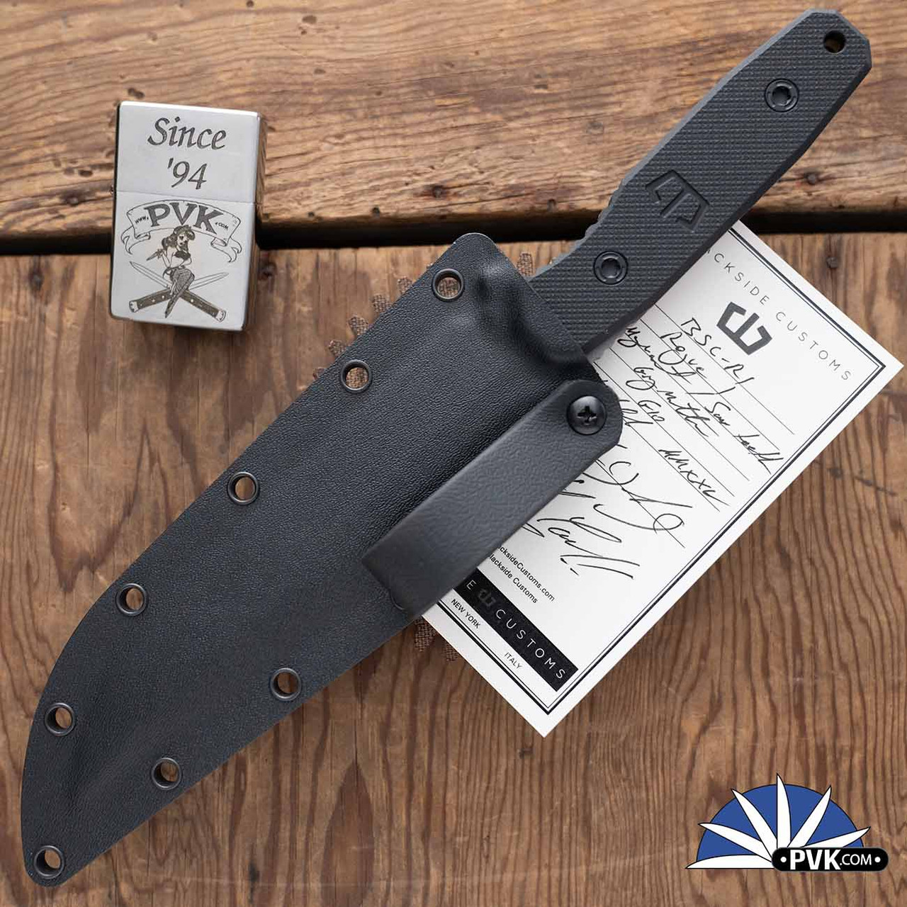 Blackside Customs Rogue 1, GrayMatter Magnacut, Black G10 Handle