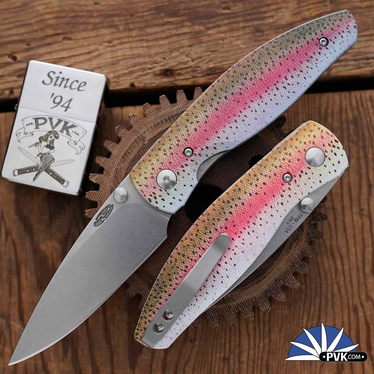 Three Rivers Manufacturing (TRM) Atom Linerlock, 20CV Blade, 3D