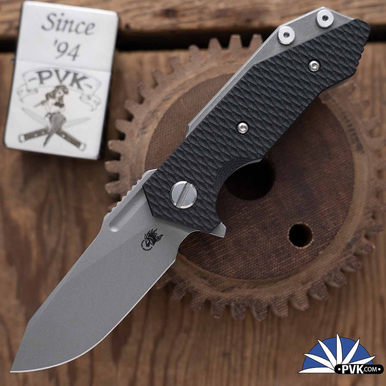 Hinderer Half Track Slicer, Working Finish Magnacut Blade, Working 