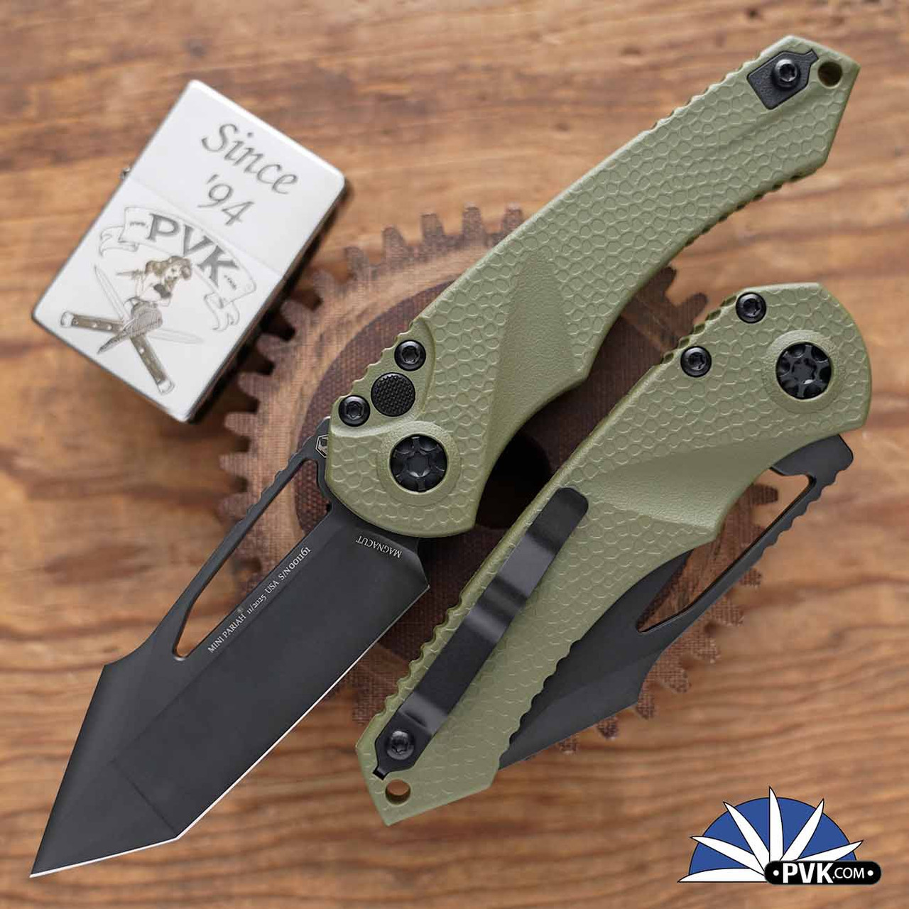 Heretic Knives Mini Pariah Manual, DLC Magnacut Tanto Blade