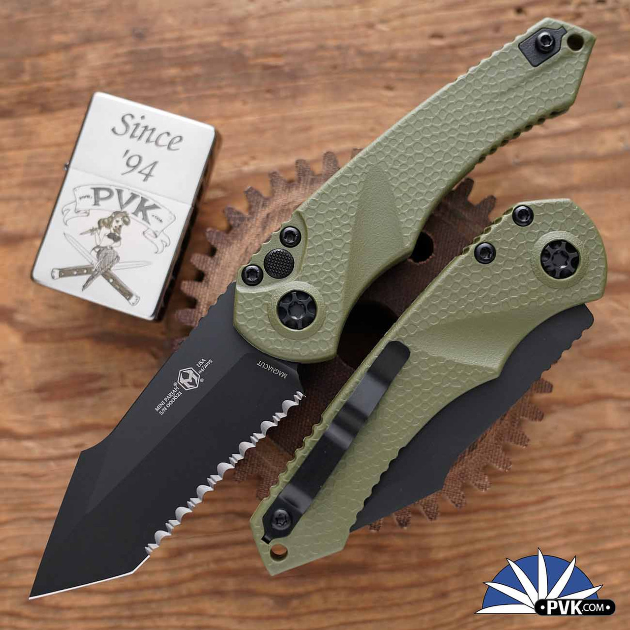 Heretic Knives Mini Pariah Manual, DLC Magnacut Full Serrated
