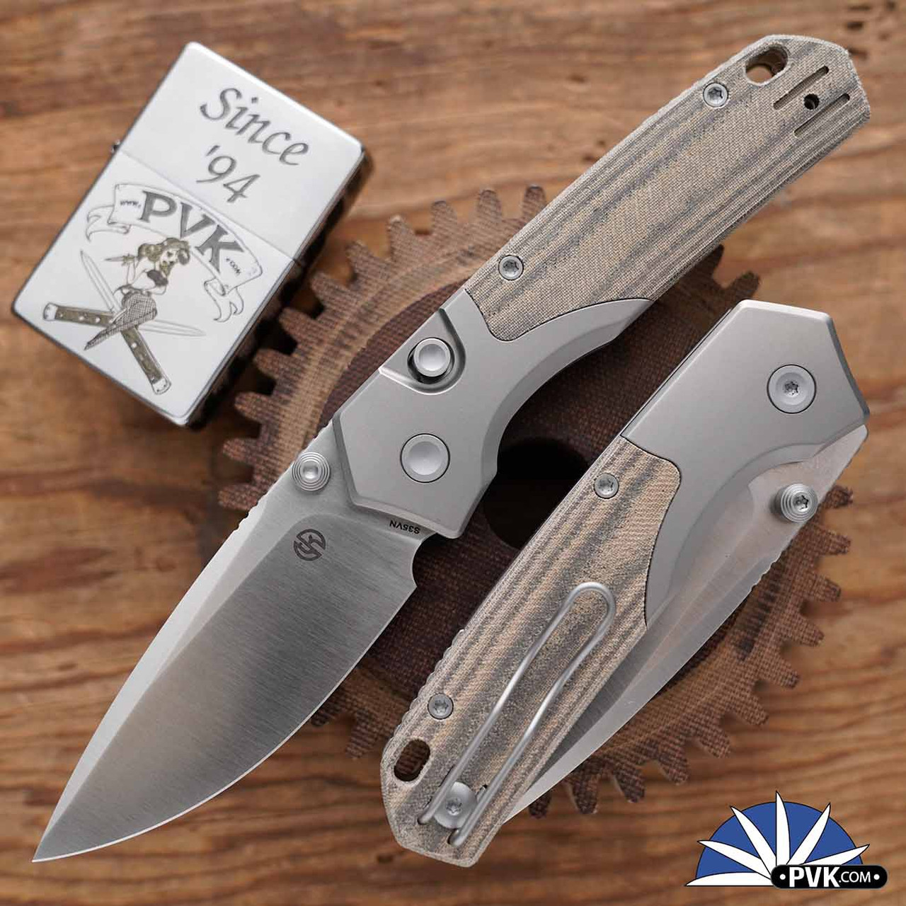 Vanguard Knives Breaker, Satin CPM-S35VN Blade, Carbon Fiber