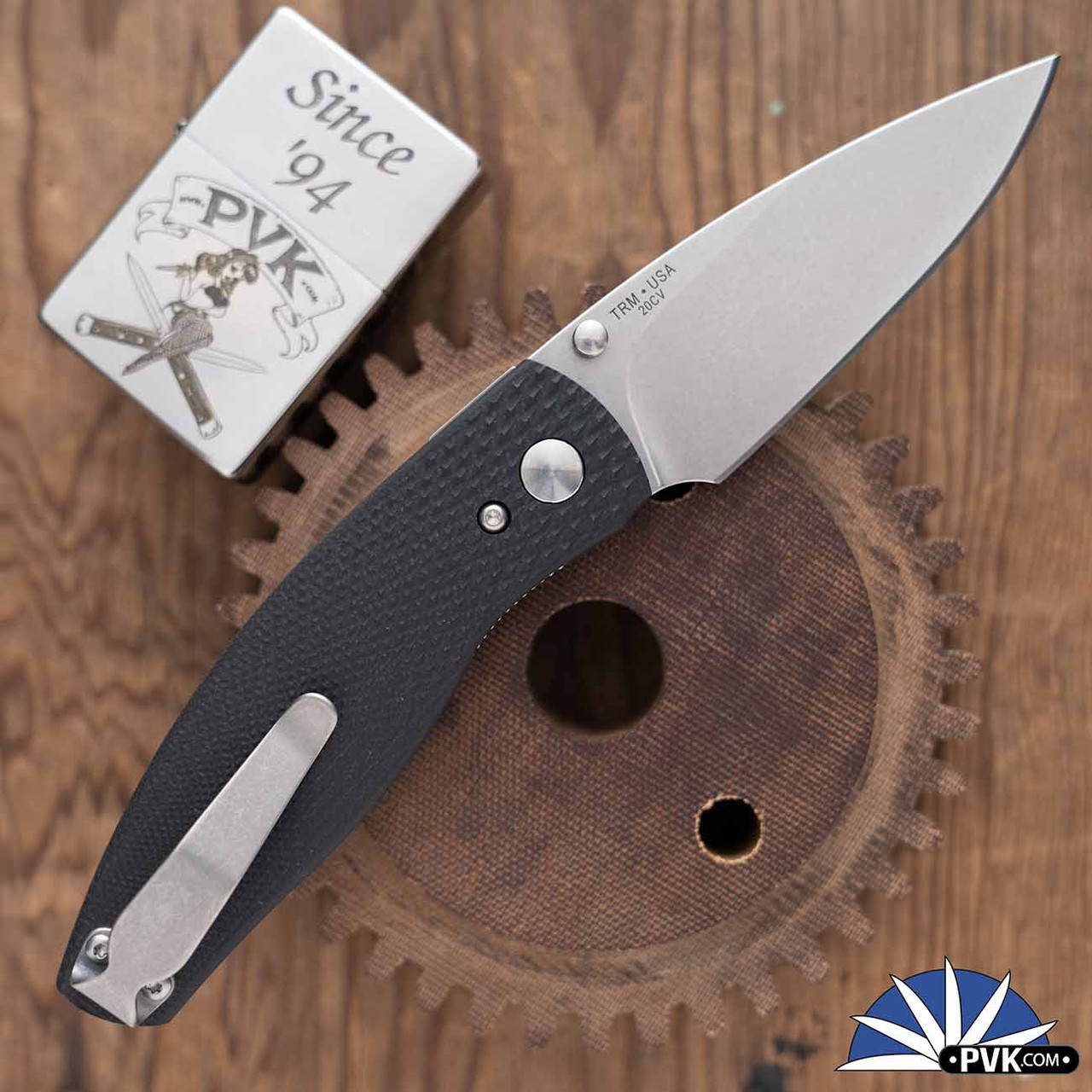 Three Rivers Manufacturing (TRM) Neutron 2 Linerlock, Tumbled 20CV