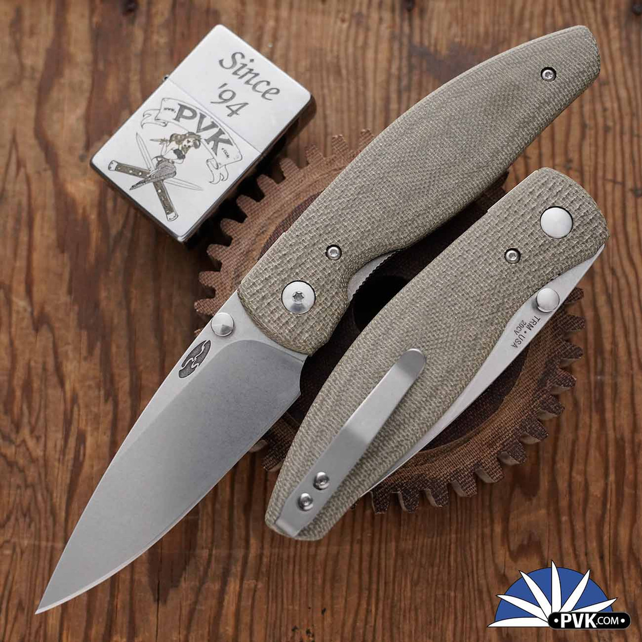 Three Rivers Manufacturing (TRM) Atom Linerlock, 20CV Blade