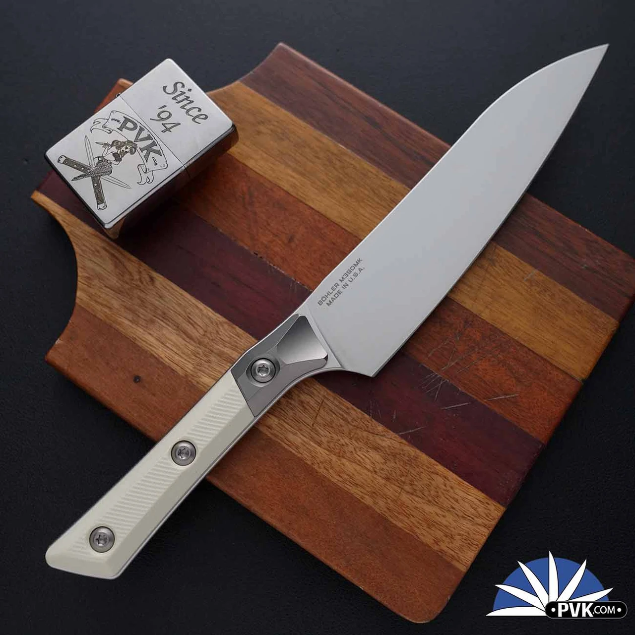 Microtech Kitchen Microtech Kitchen Utility Knife 3400B-10IV Stonewashed Blade, Bead ...