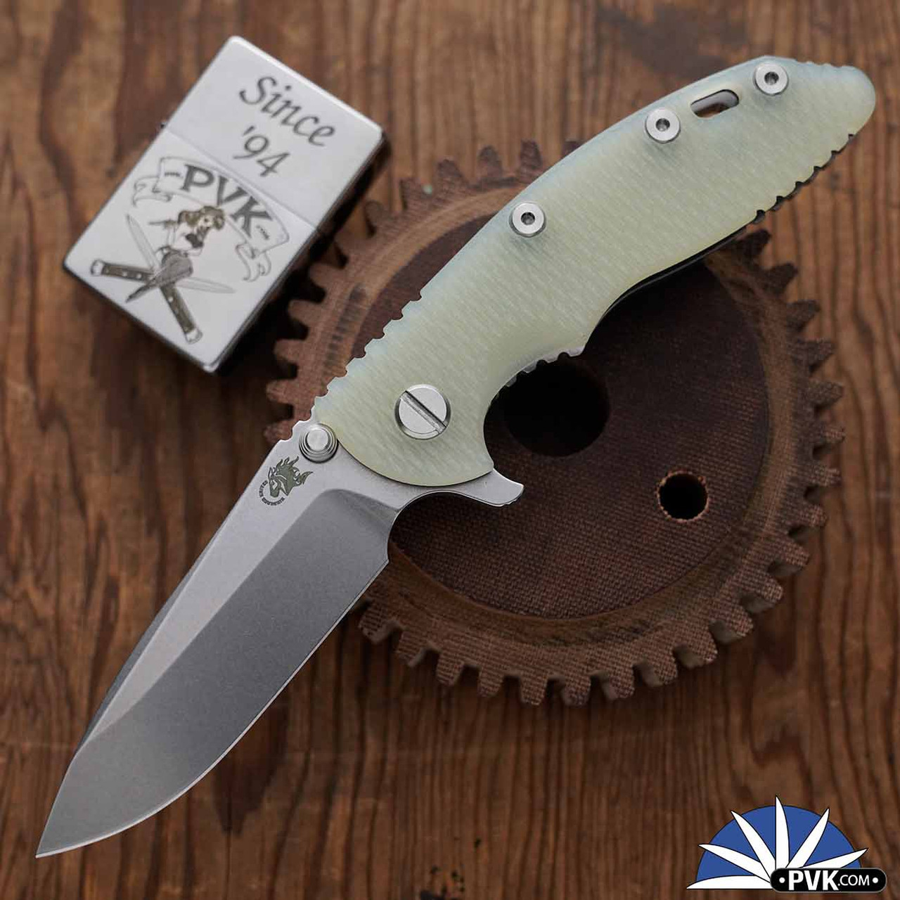 Hinderer XM-18 3.25″ Spearpoint Stonewashed S45VN Blade