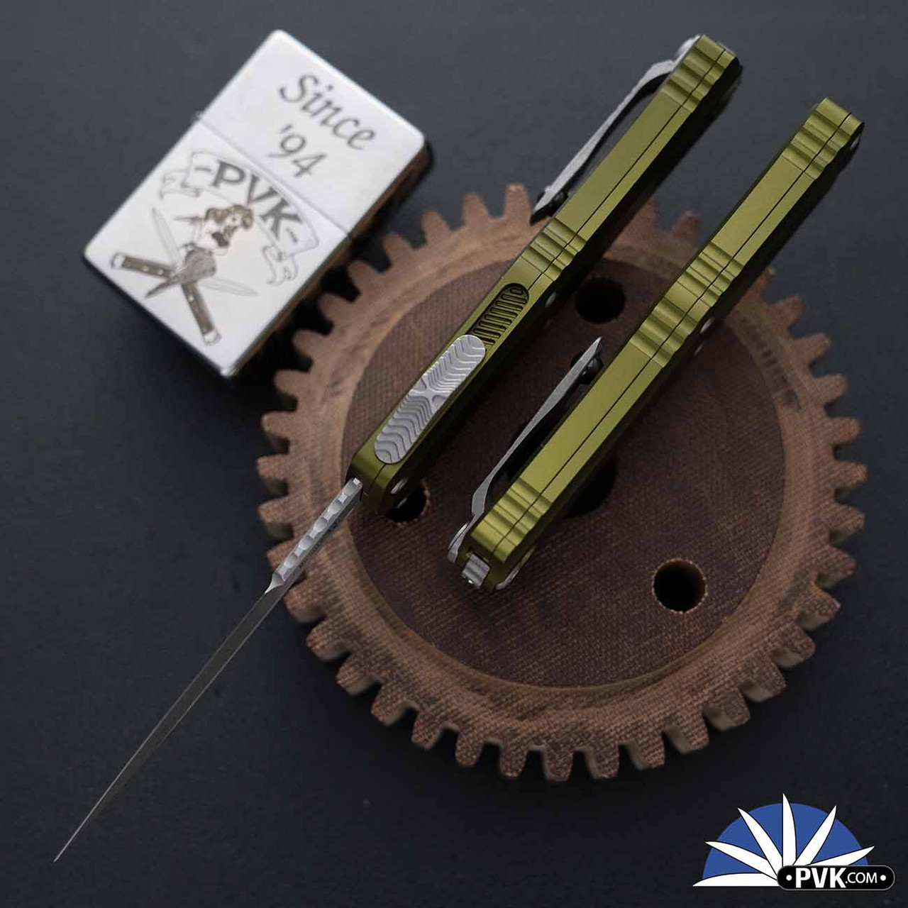 Microtech Hera II Mini 1701M-10APOD Bayonet Apocalyptic Blade, OD Green ...