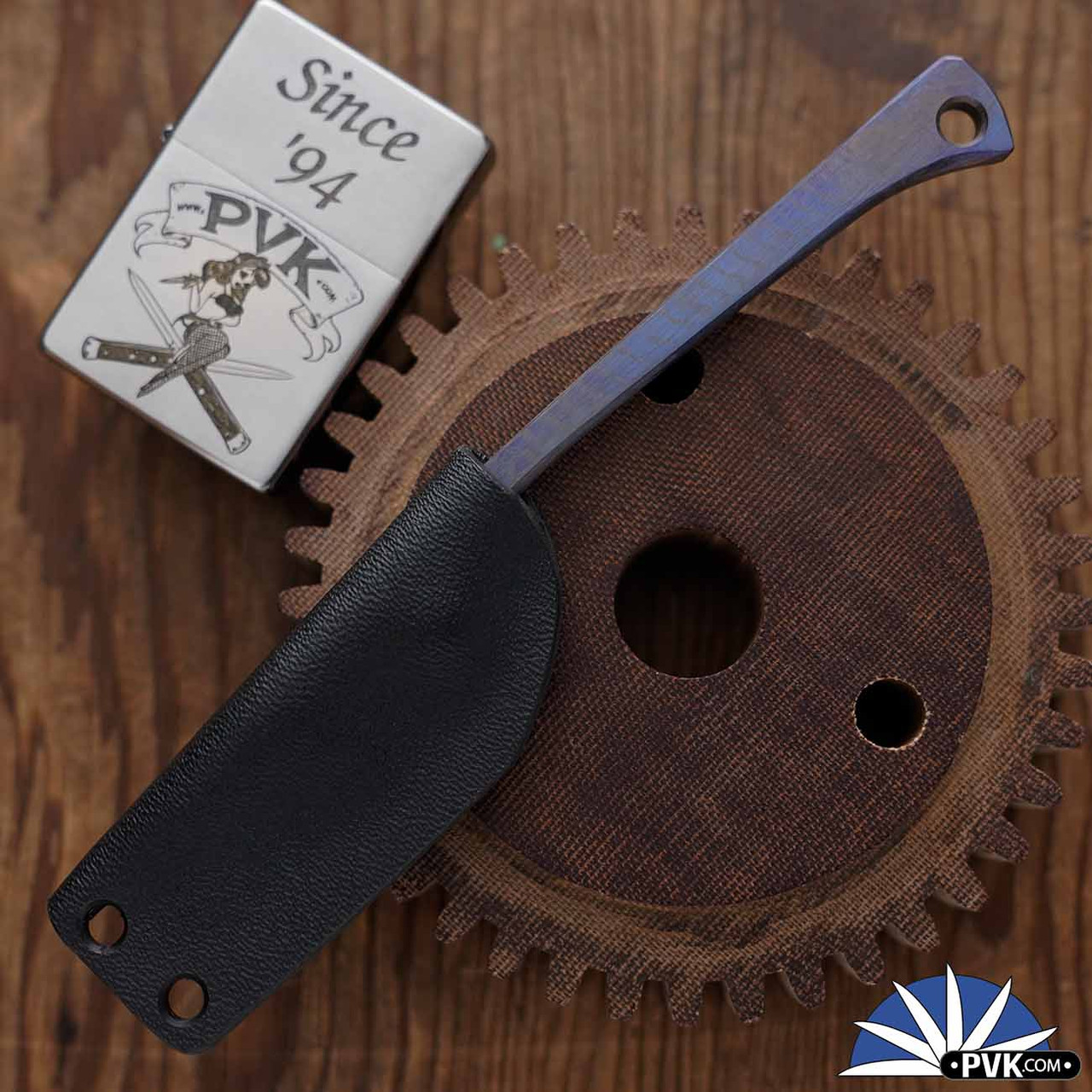 Warren Thomas チタン マネークリップ Warren Thomas Custom Keychain Fixed Blade, Full Titanium With