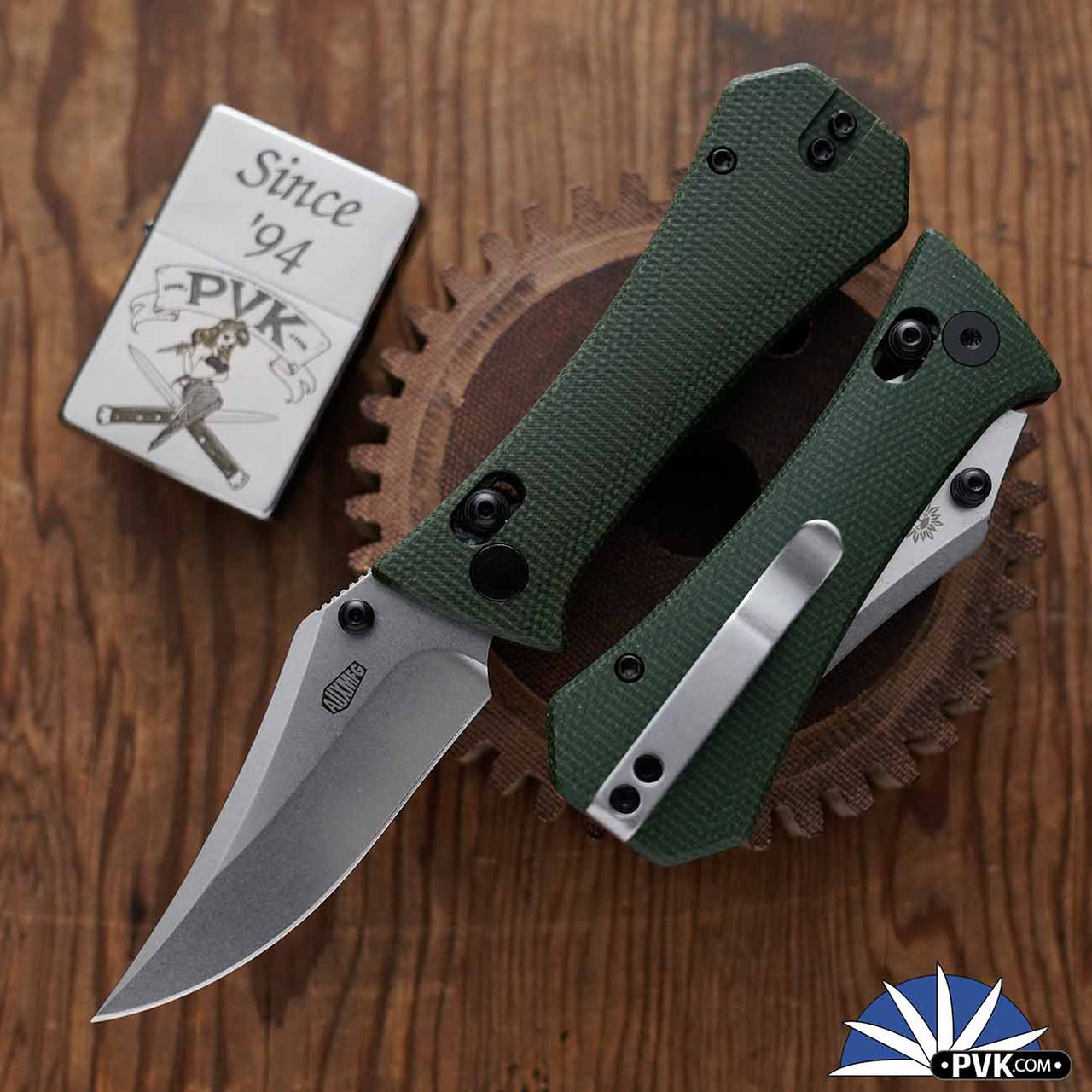 Auxiliary Manufacturing Crossbar Lock Pocket Bowie, 14C28N Blade