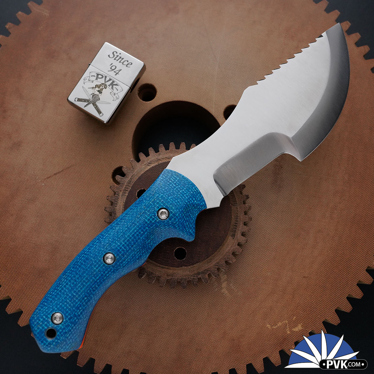 Juergen Schanz WSK Tracker, Satin Niolox Blade, Black Linen