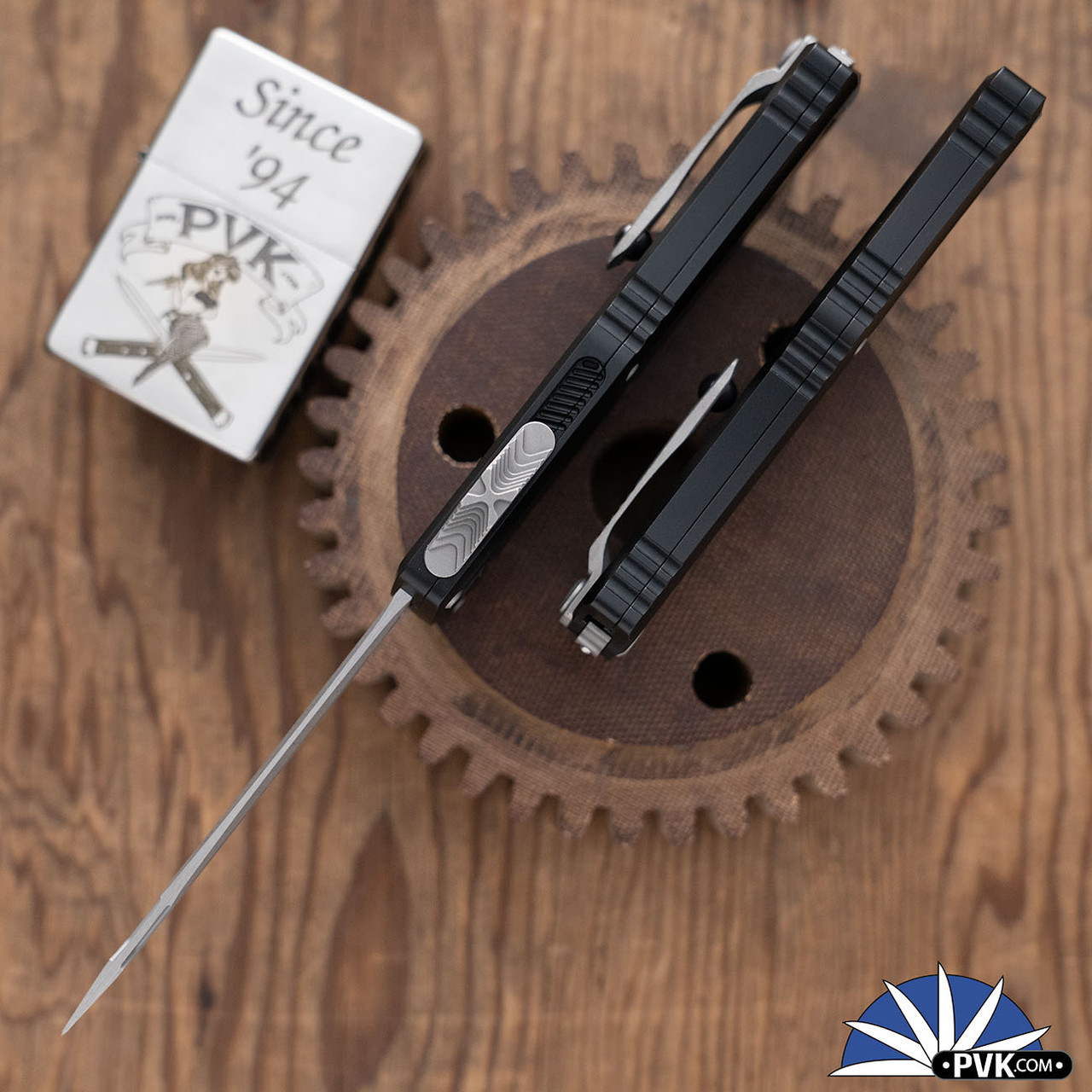 Microtech Hera II Mini 1704M-10AP Tanto Edge Apocalyptic Blade, Black ...