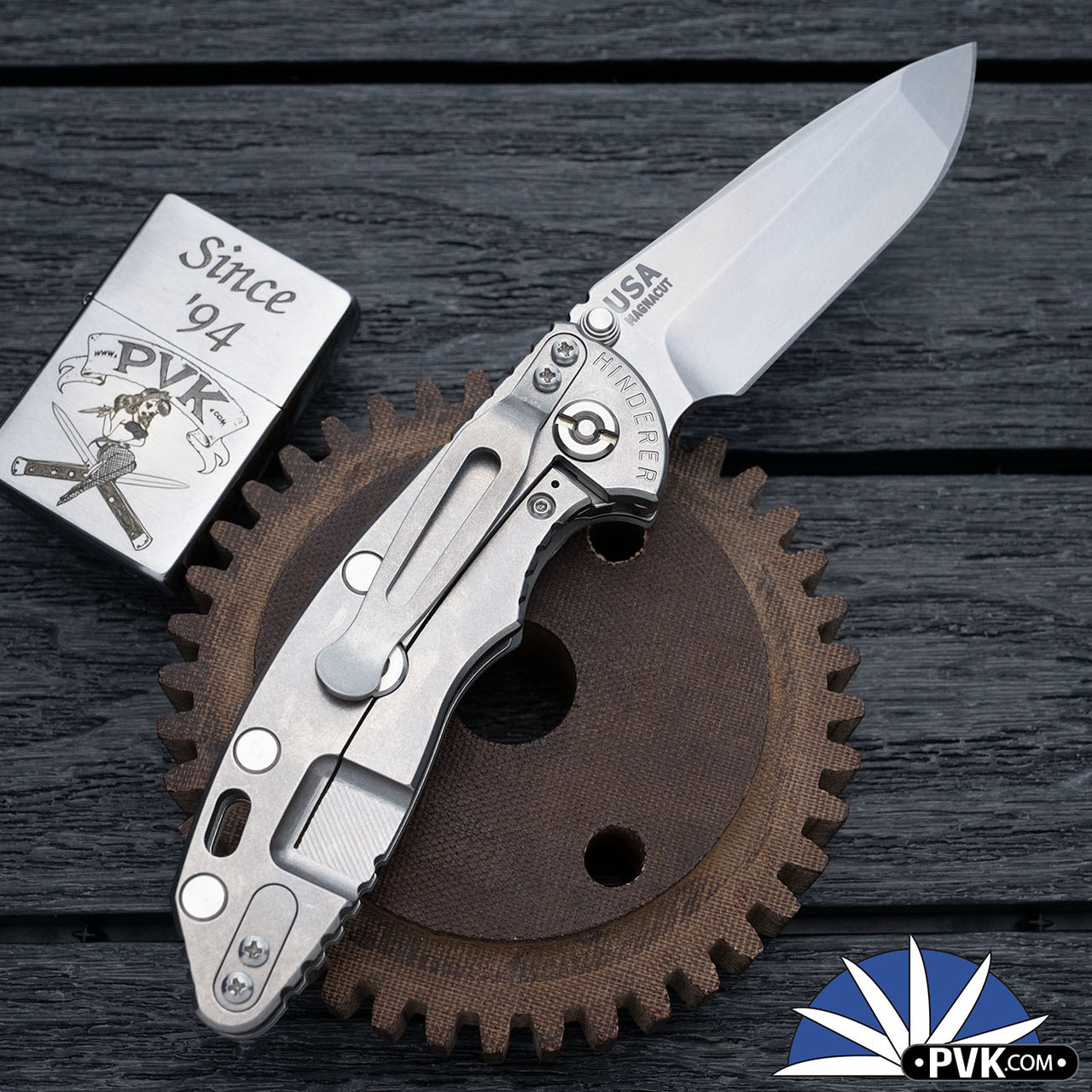 Hinderer XM-18 3.25″ Non-Flipper, Stonewashed Magnacut Spanto