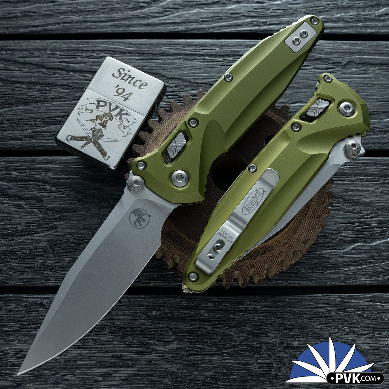 Microtech SOCOM Delta RAM-LOK 159RL-10OD, Stonewashed Spear Point