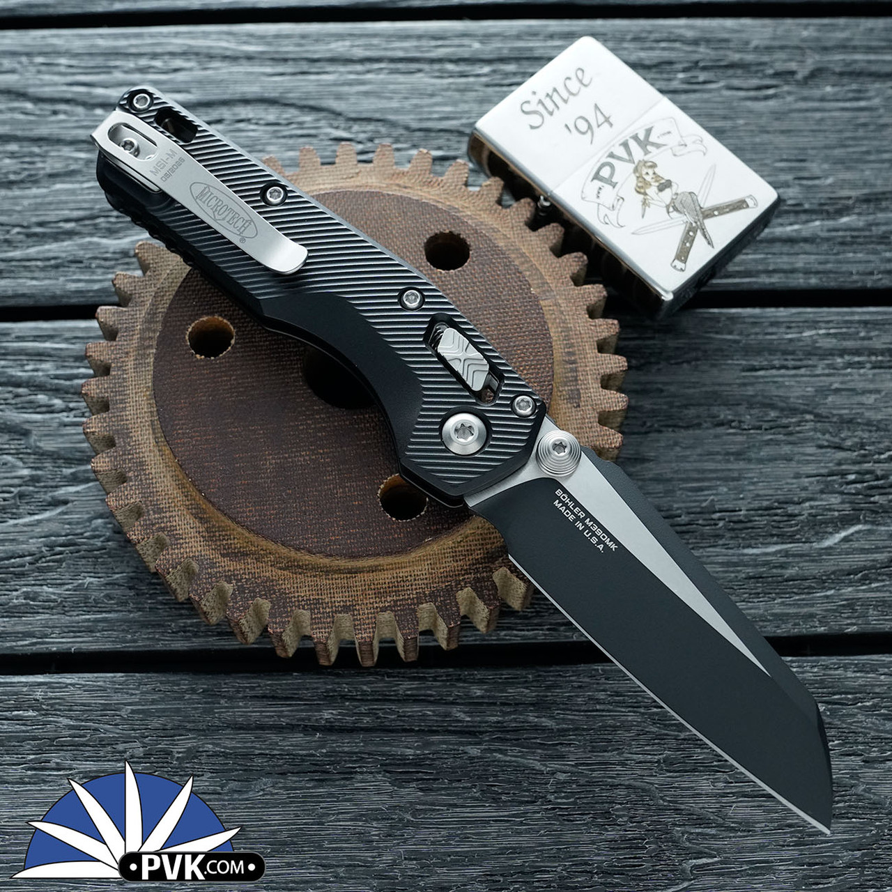 Microtech Standard Issue Mini (MSI) 210M-1FL, Black Blade, Ram-Lok