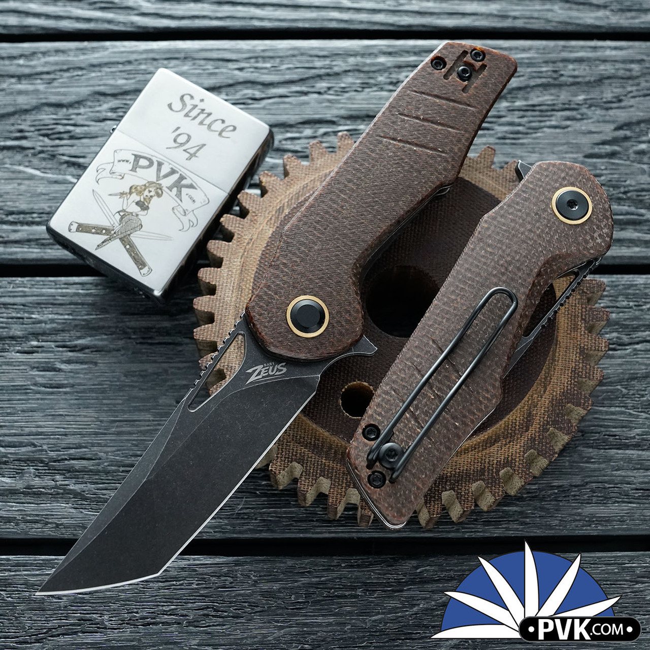 Grissom Knife and Tool, Fixed Riverstone, Black S35VN Blade, OD