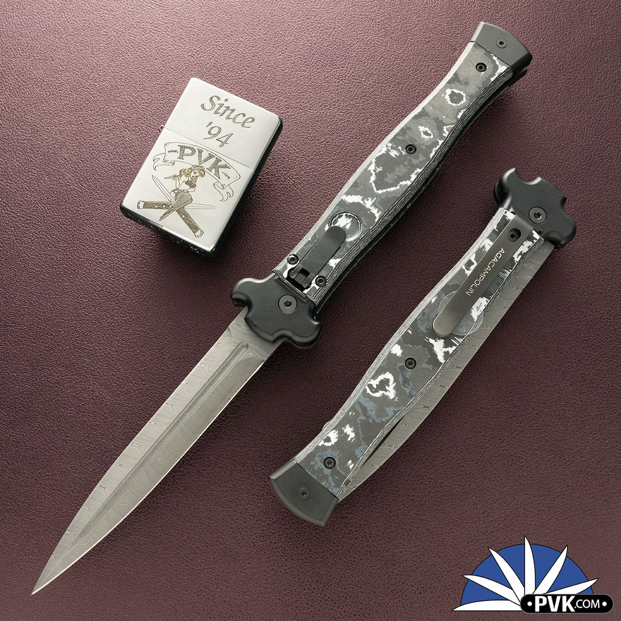 AGA Campolin ZERO+ Limited Edition 2026 Twist Inox Damascus Dagger