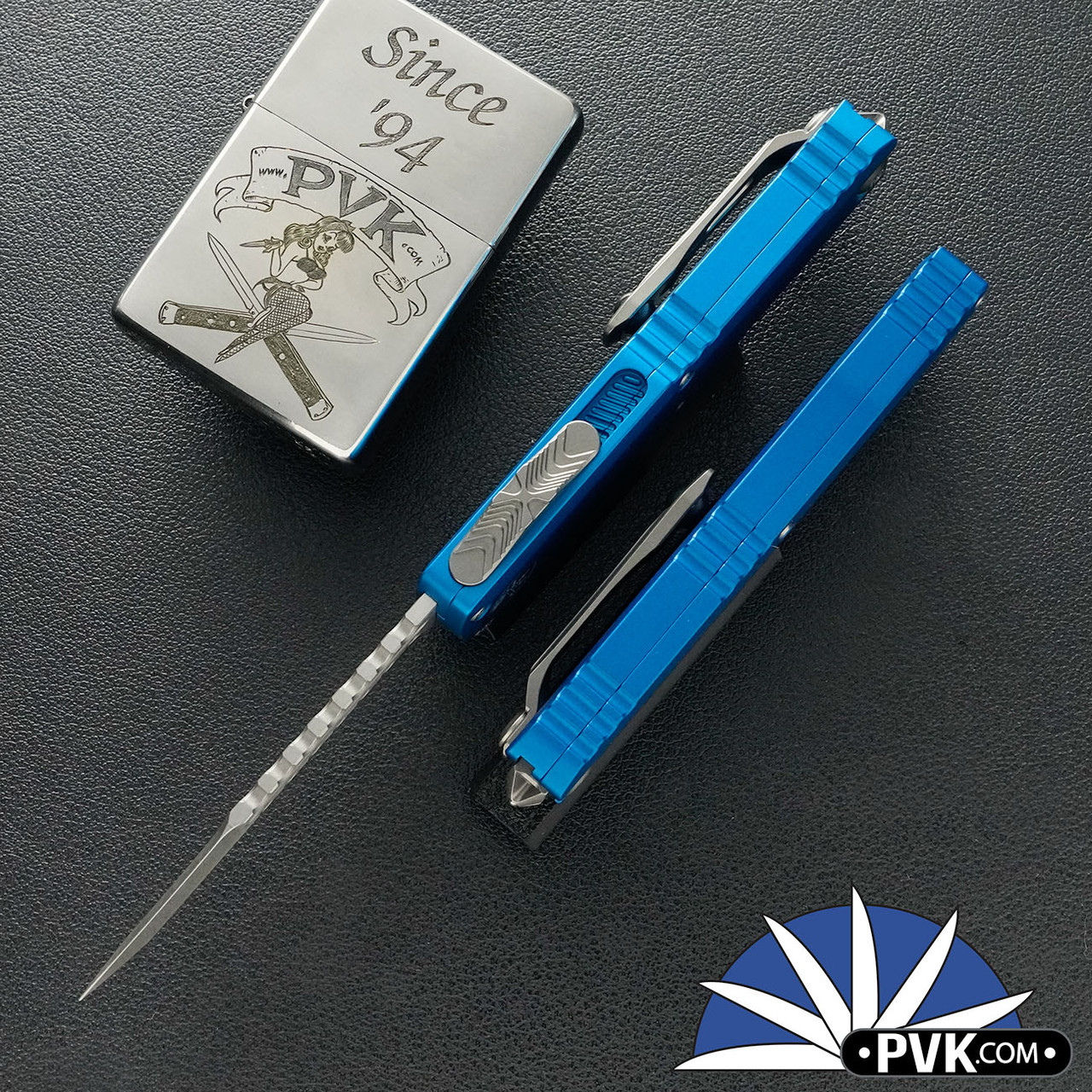 Microtech UTX-70 Gen 4 14194-10BLS, Stonewashed Hellhound Blade