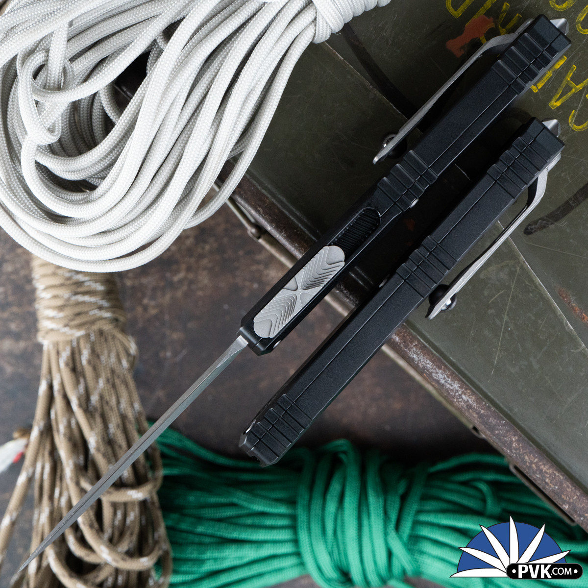 Microtech Ultratech ZBP Gen 3 1122-10AP Double Edge Apocalyptic Blade ...