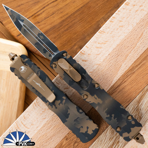Microtech Dirac 225-1CCS Coyote Camo Blade, Coyote Camo  Handle, Signature Series