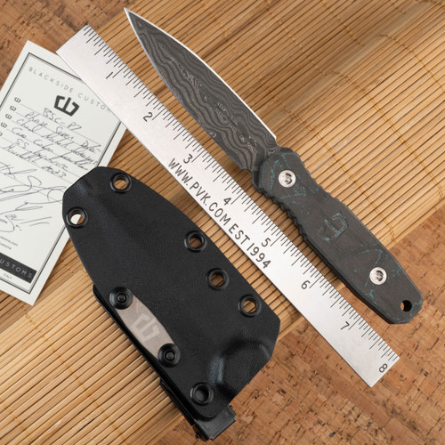 Blackside Customs Phase 7 Dagger, Damascus, Camo Carbon, UltiClip
