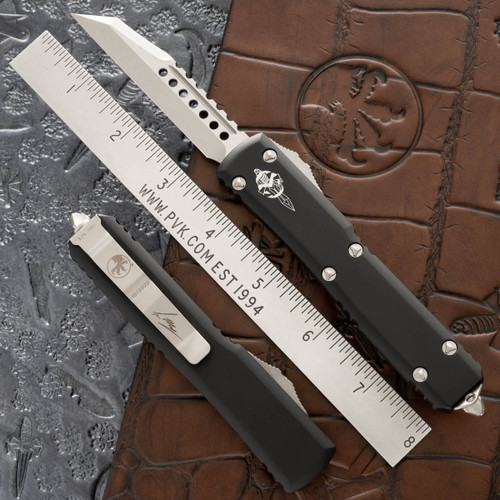 Microtech Ultratech 119W-13S Warhound Bronze Blade, Black Handle