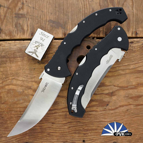 Cold Steel Frenzy II Tri-Ad Lock, Black/Blue G-10, 5.5