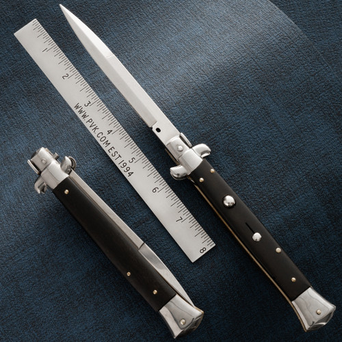 Frank B Italian Stiletto 9" Bayonet Ebony Wood