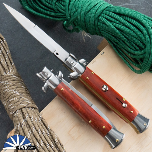 Frank B Italian Stiletto 9" Bayonet Red Wood (23CM)